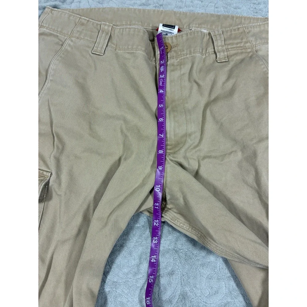 The North Face Mens Cargo Hiking Pants Size 34 Tan Cotton Outdoors Workwear
